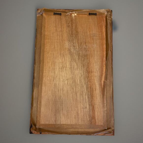 VTG African Style Giraffe Shadow Box Frame Wall Art Faux Wood Resin Sculpture - Picture 11 of 11